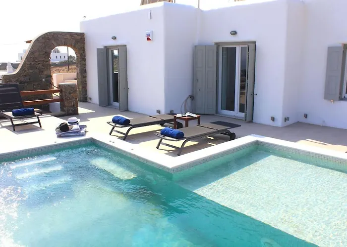 Luxurious Mykonian Blue Oasis With Private Pool * Kalafati